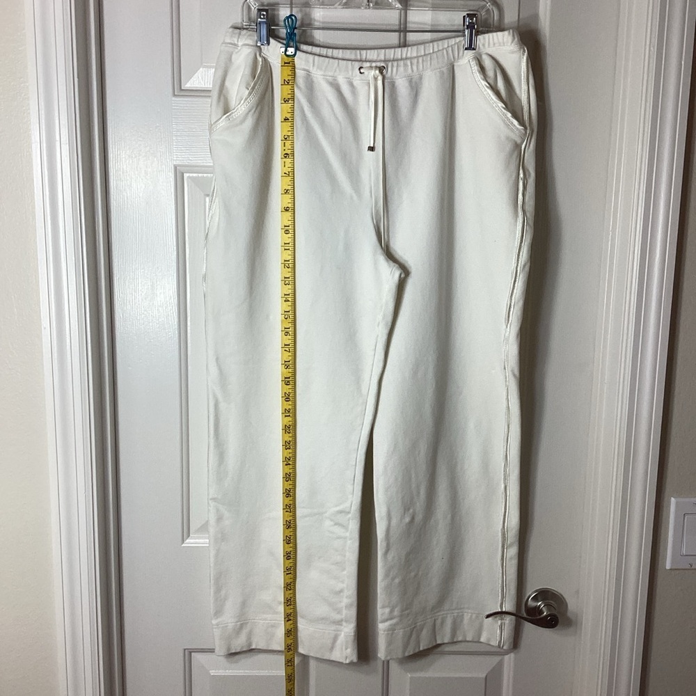 Liz Claiborne Villager Off-White Joggers Sz XL Pull-On Pants